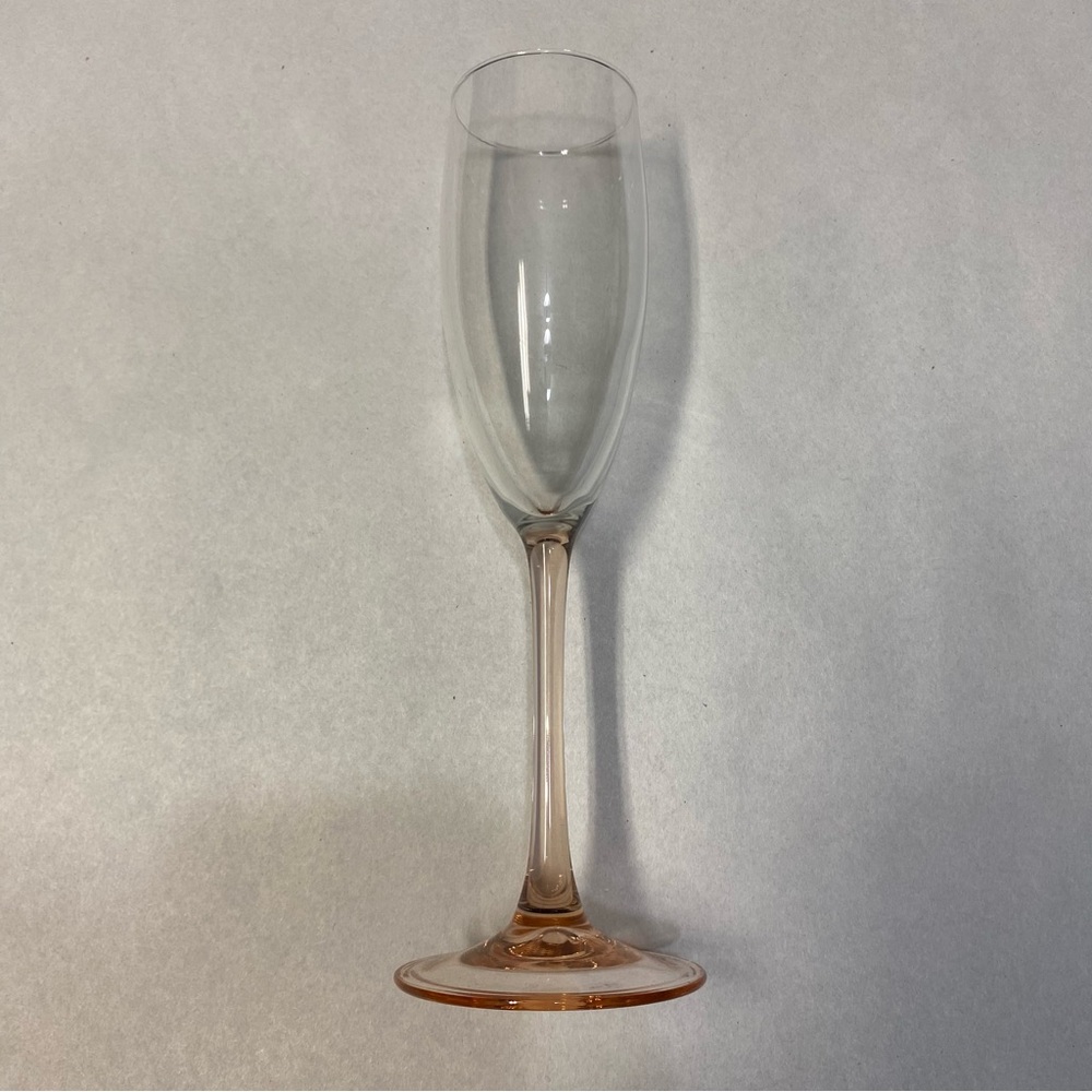 Luminarc France Cristal D’arques Pink Champagne Flute Rose Stem Glassware Dining